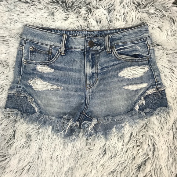 American Eagle Outfitters Pants - American Eagle Women’s Distressed Shorts Size 0